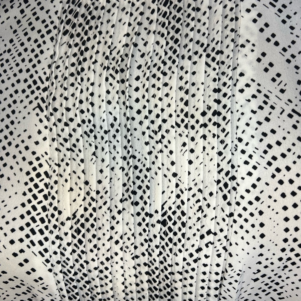 Apt. 9 White Blouse with Black Dot Print - Picture 2 of 16